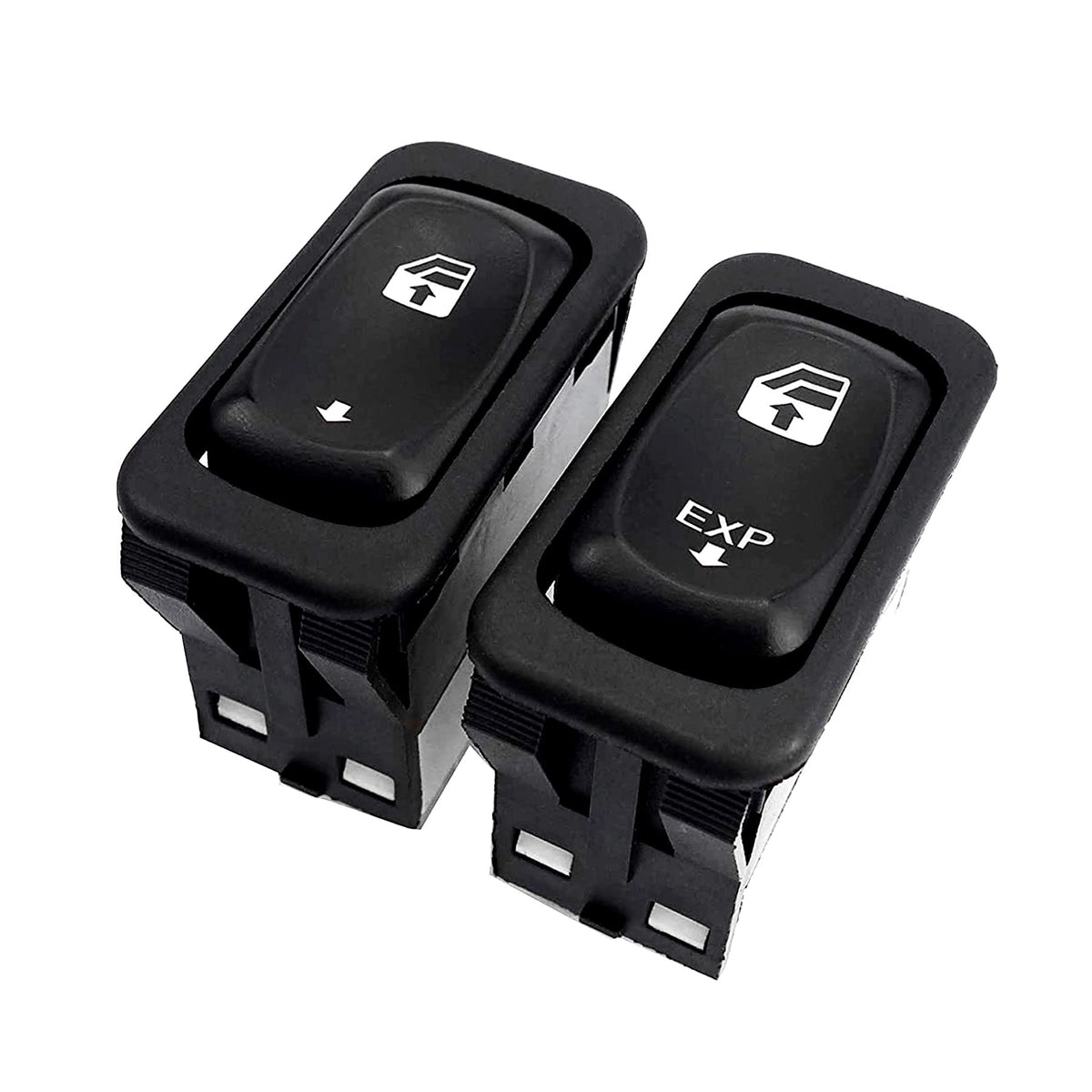 Qnbes front view of driver and passenger window switch pair showing OEM-style fit