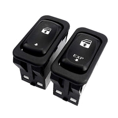 Qnbes front view of driver and passenger window switch pair showing OEM-style fit