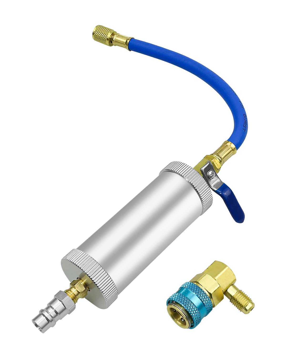 Qnbes front view injector showing labels and connections for quick use benefit