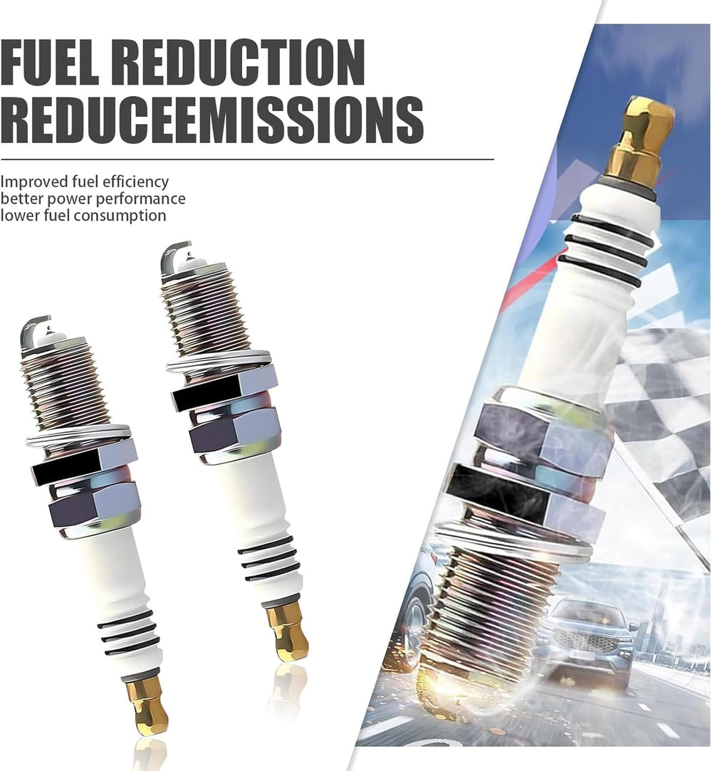 QODOLSI spark plug in a garage installation scene showing straightforward DIY replacement