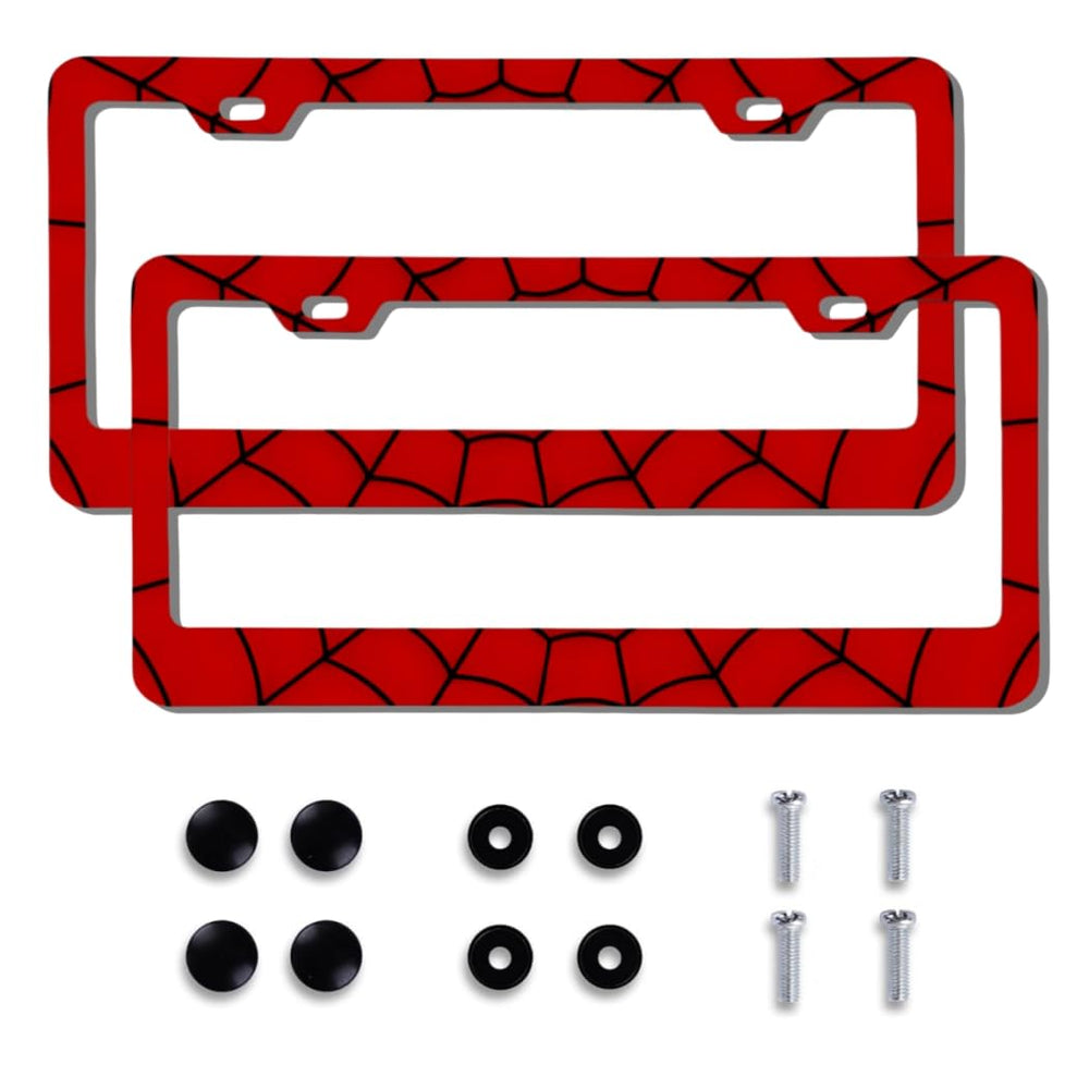 QOMAGO front view frame showing red spider web and neat fit benefit