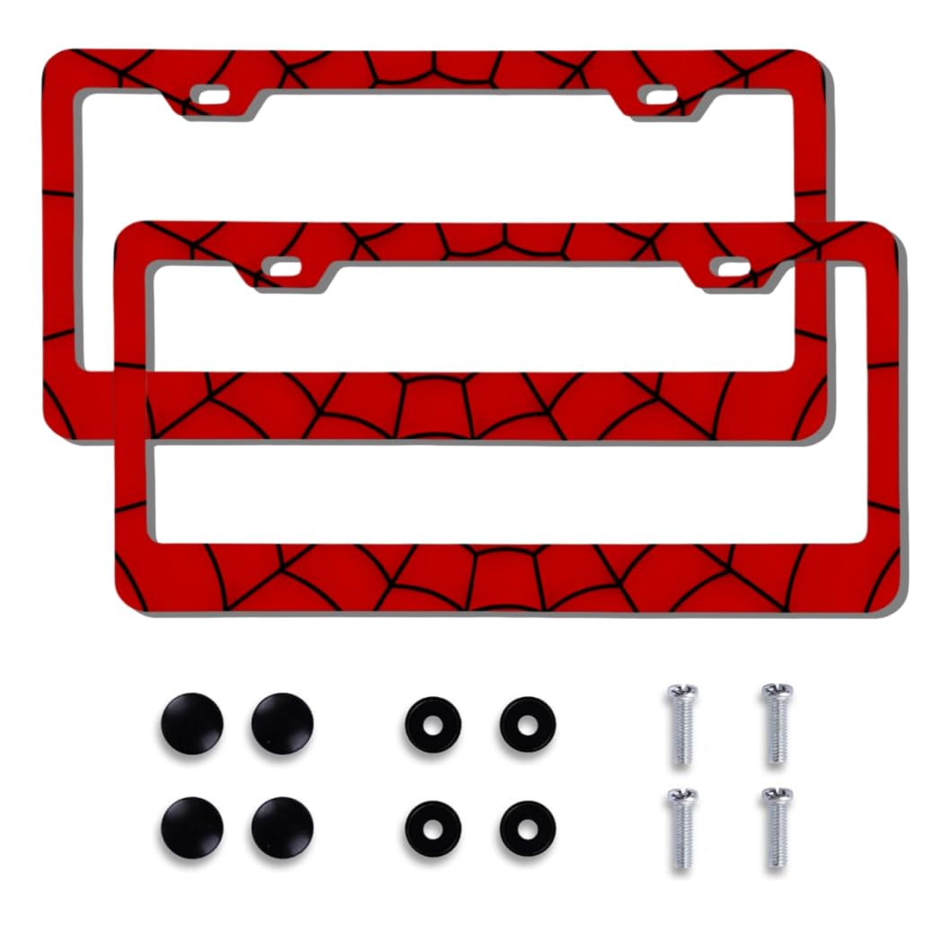 QOMAGO front view frame showing red spider web and neat fit benefit