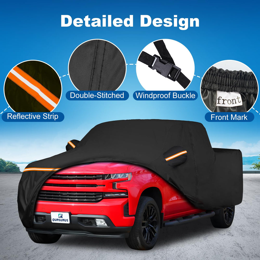 Q QUNSUNUS rear fit detail illustrating contoured hem and secured protection