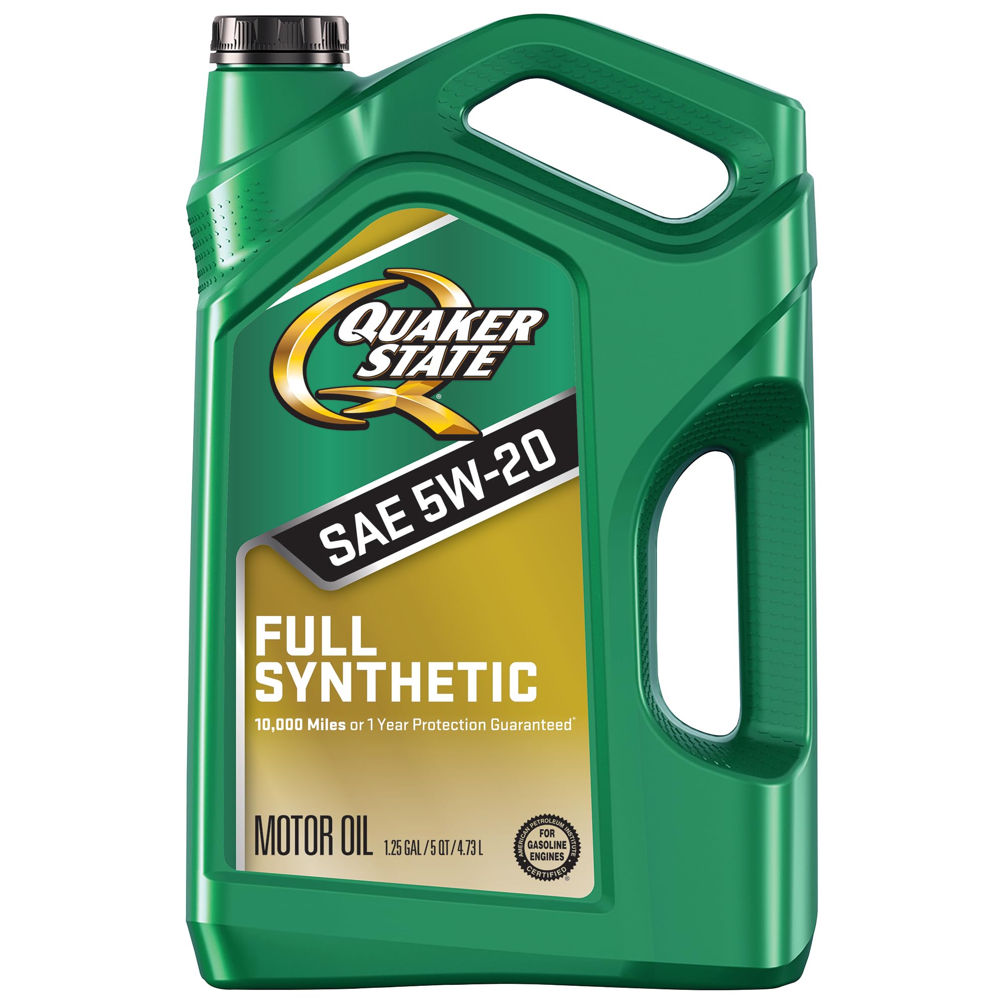 Quaker State front label showing product name and benefits