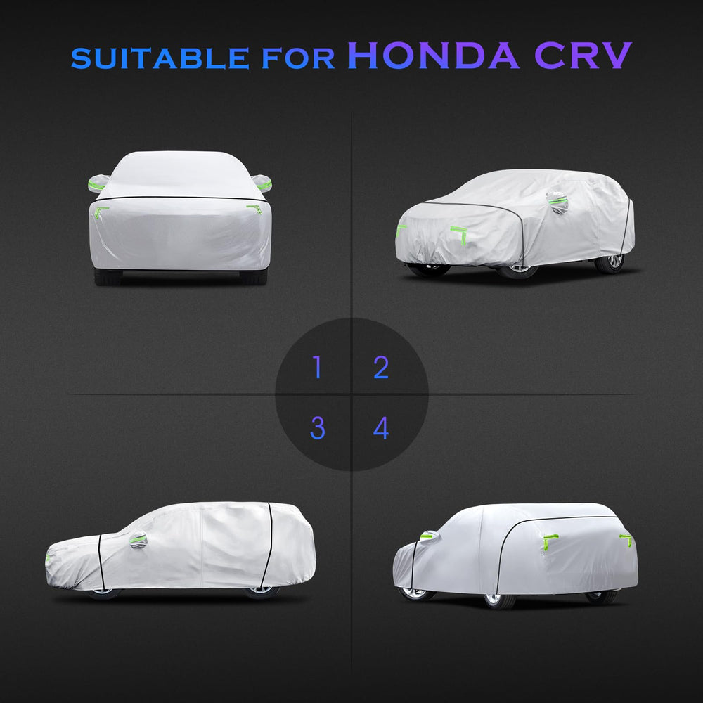 Qualencey folded cover inside storage bag for compact trunk convenience