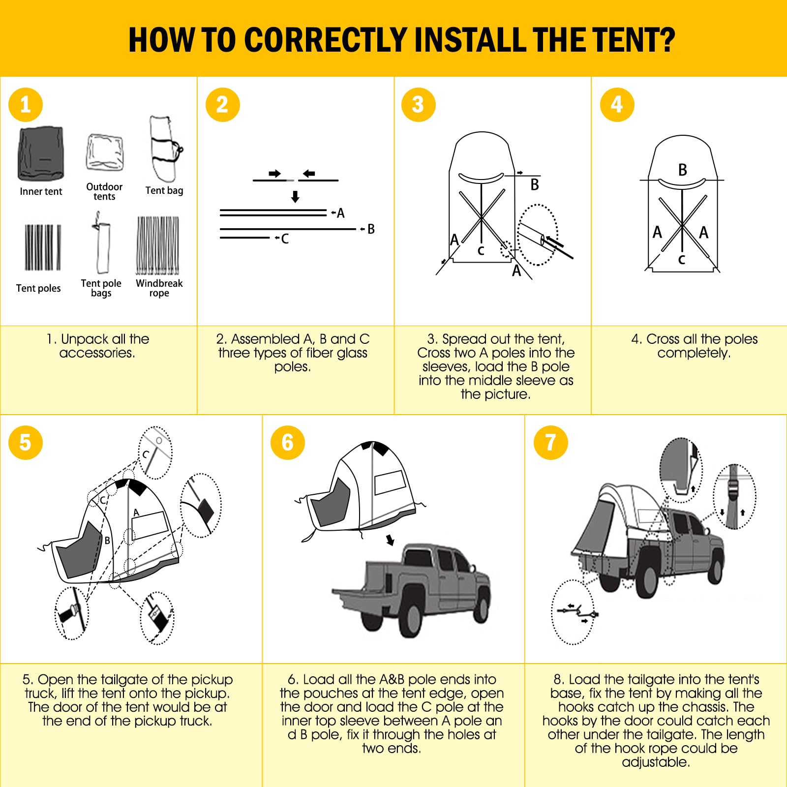 Qualencey packed tent beside ruler for scale and easy transport convenience