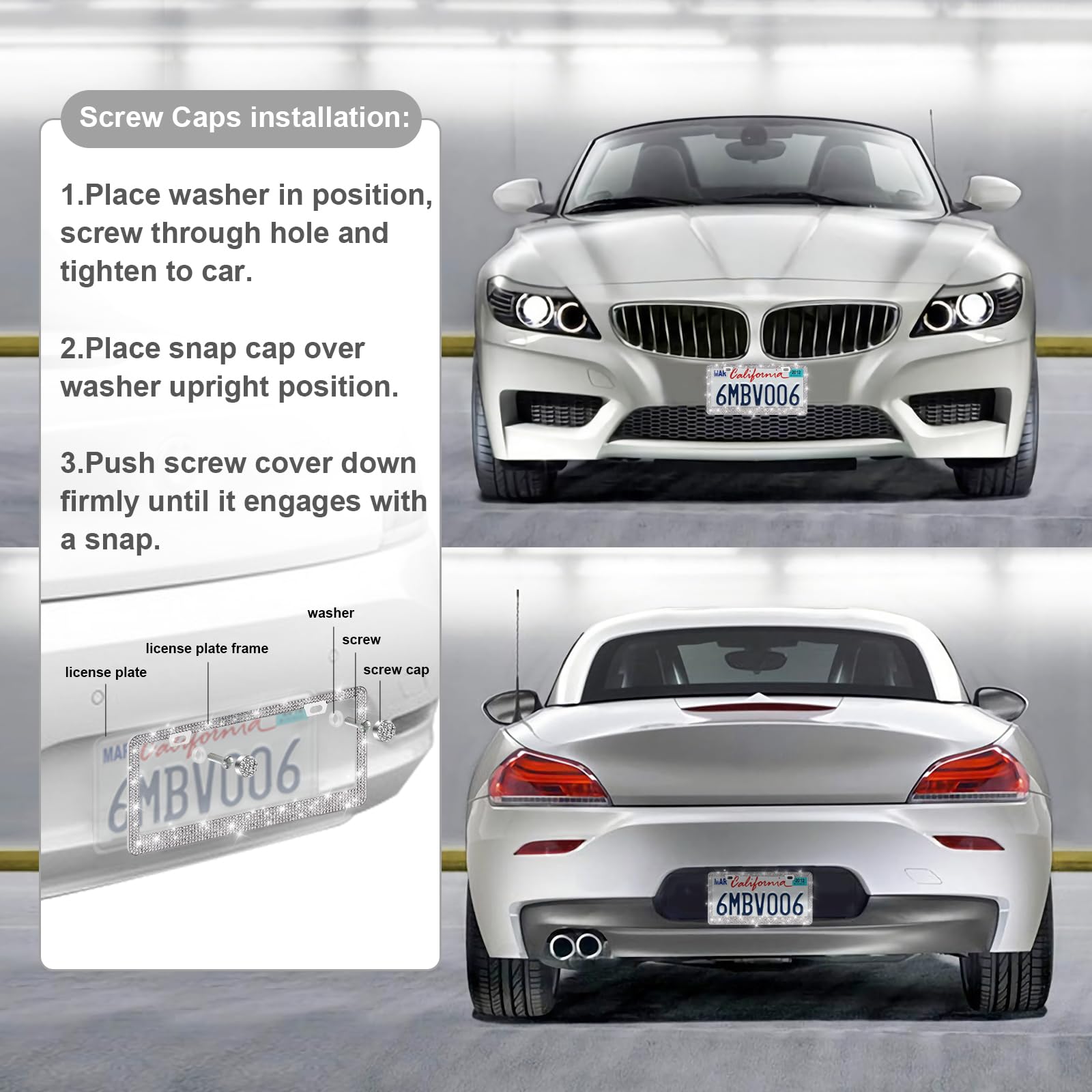 QUANQIUFEI frame beside standard plate demonstrates accurate sizing fit