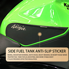 QUANT installed on Kawasaki Ninja 400 in a riding lifestyle setting