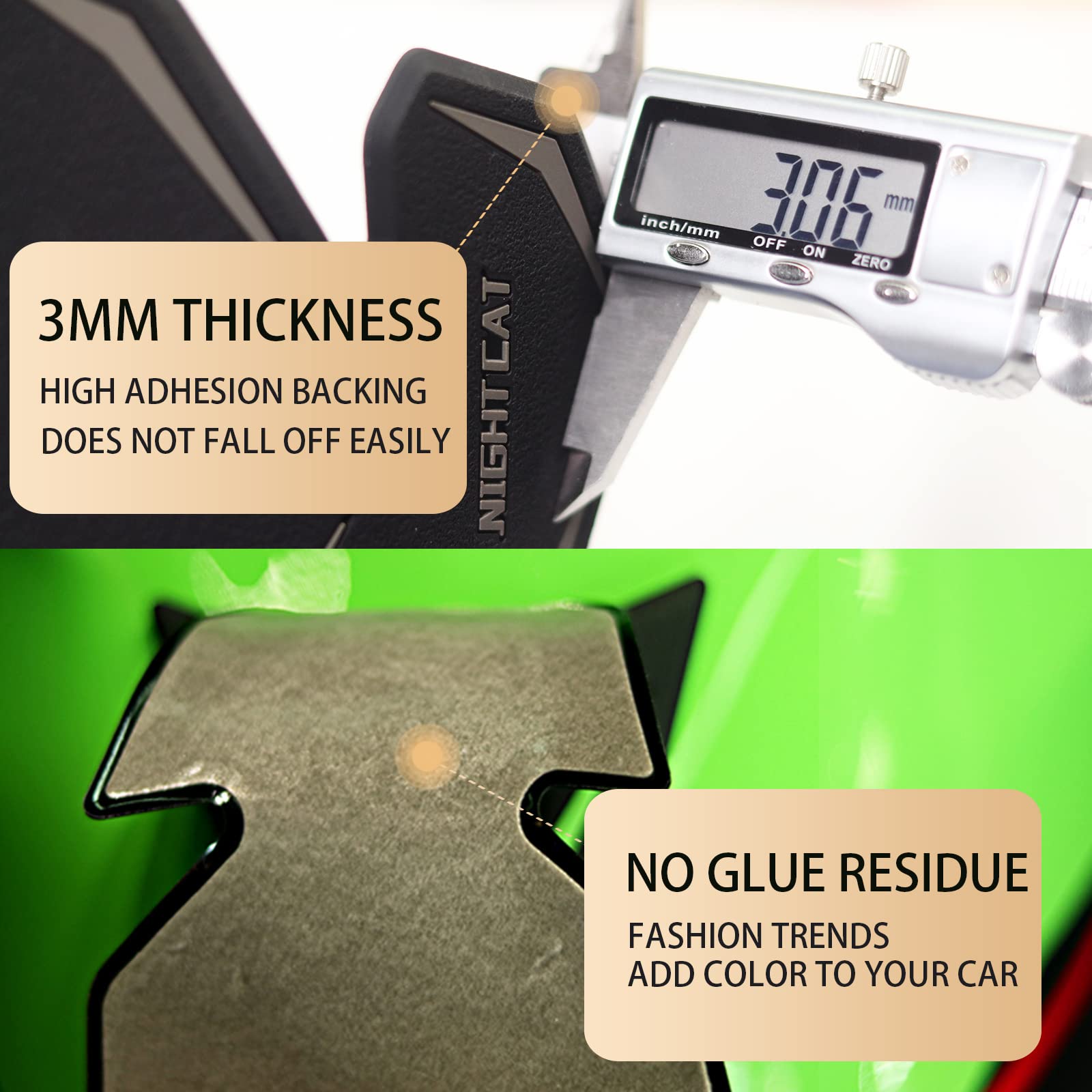 QUANT tank pad next to ruler showing kit size for correct fit