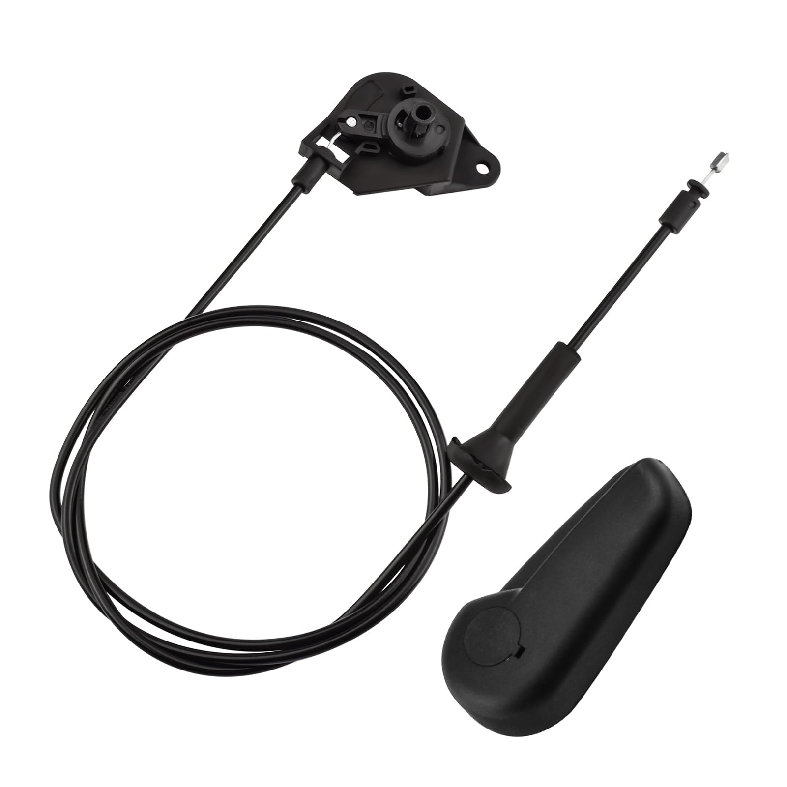 Quealzara hood release handle front view showing durable grip and easy pull