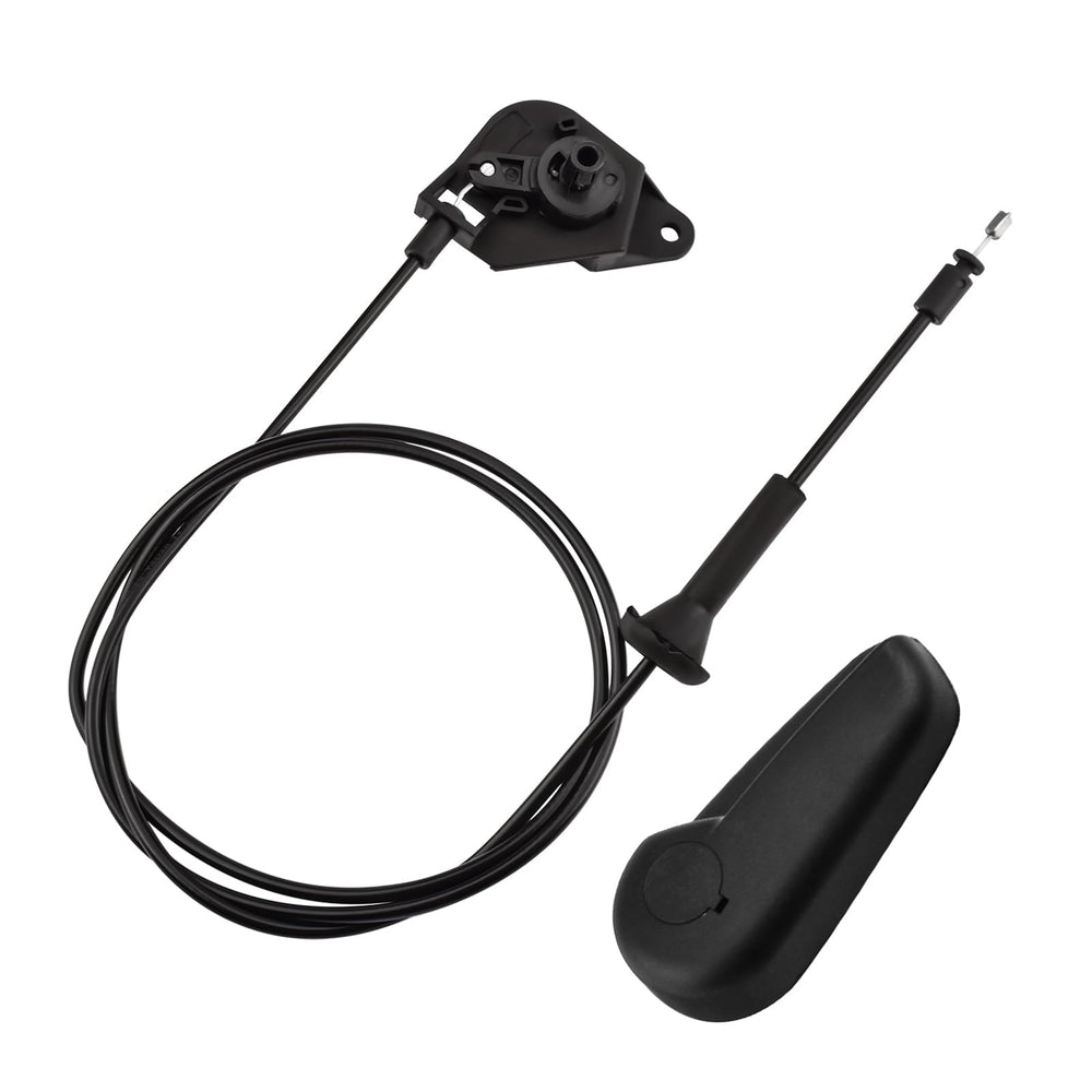 Quealzara hood release handle front view showing durable grip and easy pull