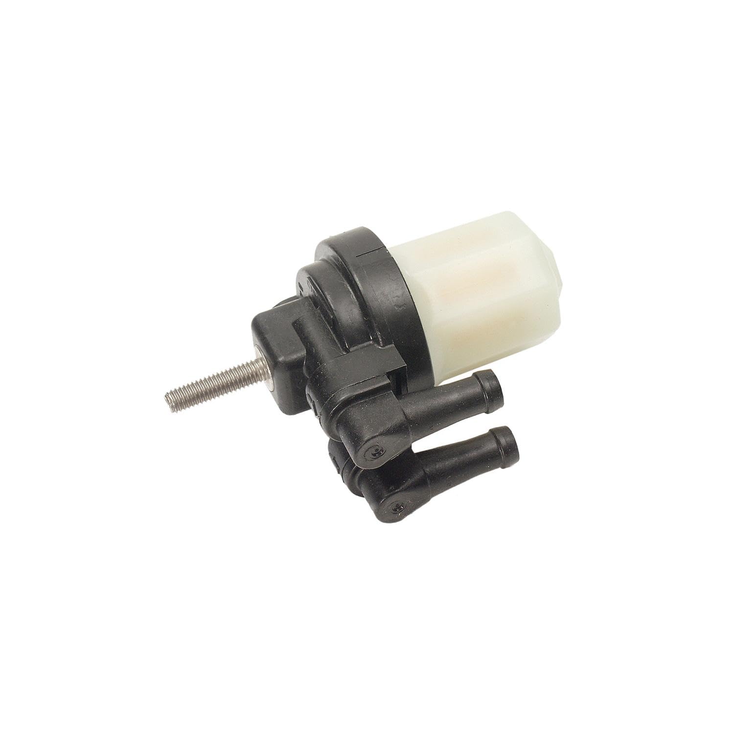 Quicksilver fuel filter assembly front view showing mounting and fit benefits