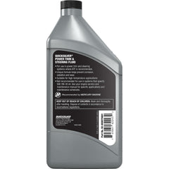 Quicksilver label close-up highlighting part number and compatibility details for confidence