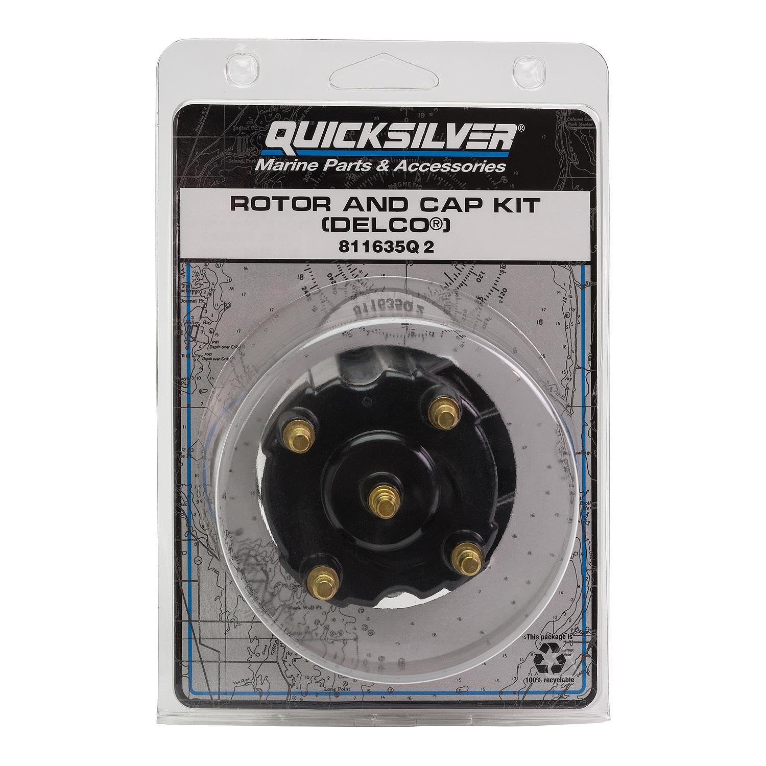 Quicksilver brass insert terminal closeup showing corrosion resistance and improved conductivity benefit