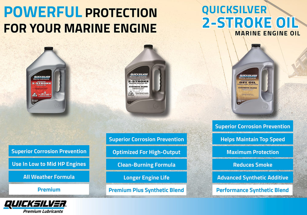 Quicksilver oil texture close-up illustrating clean burn and stable lubrication