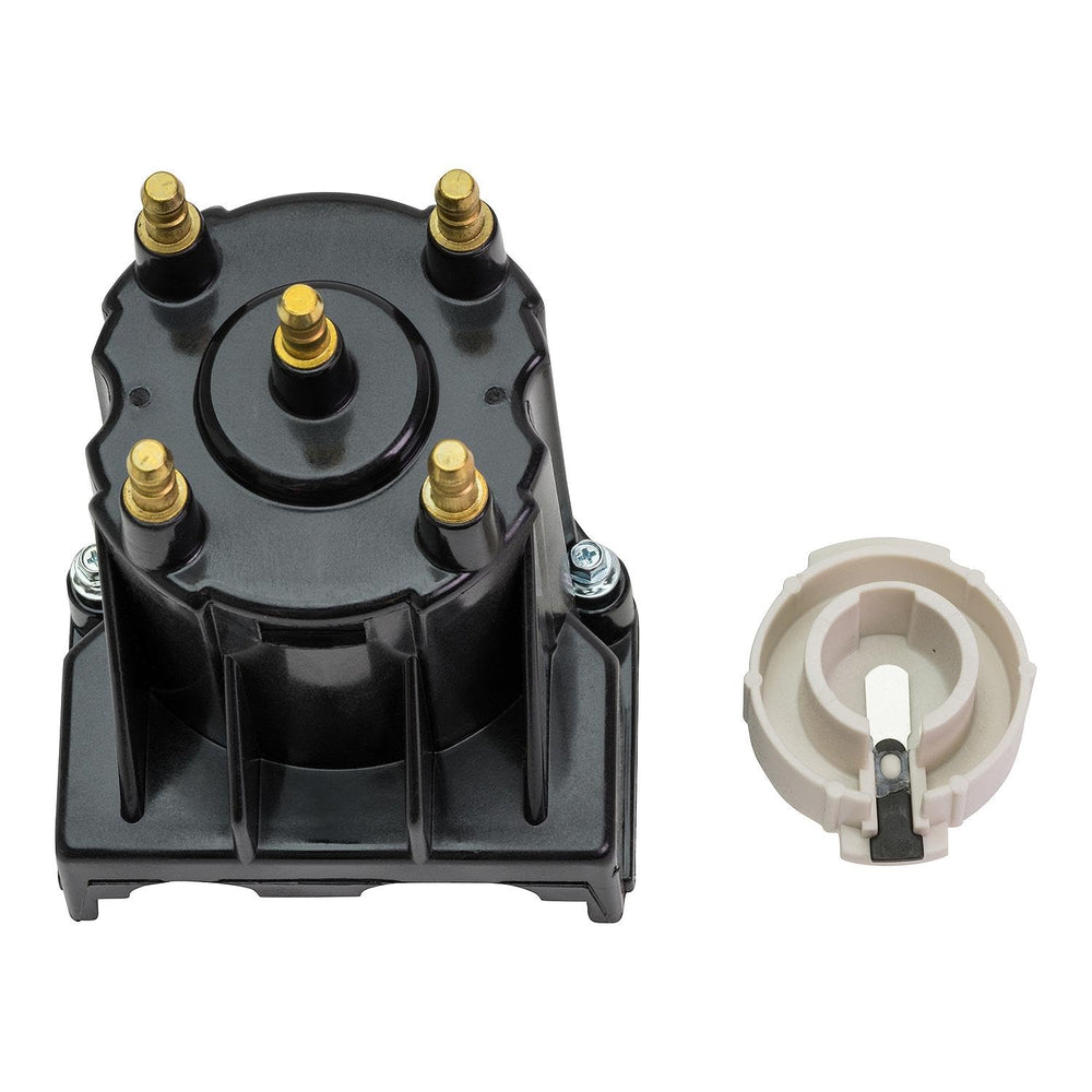 Quicksilver distributor cap front view showing fit and durable polymer construction benefit