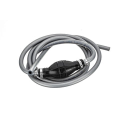 Quicksilver front view of 9ft fuel line assembly showing product and primer bulb benefits