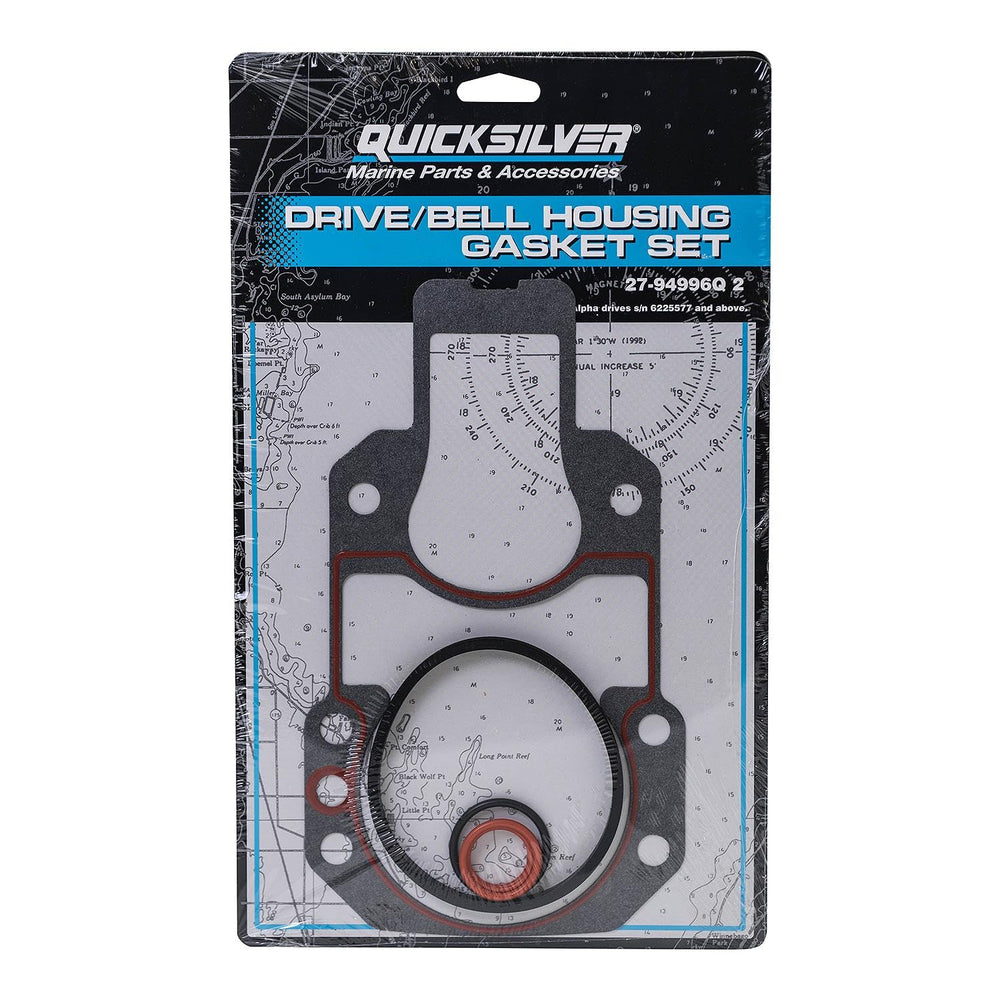 Quicksilver close-up of gasket material texture and edges highlighting durable seals for leak protection
