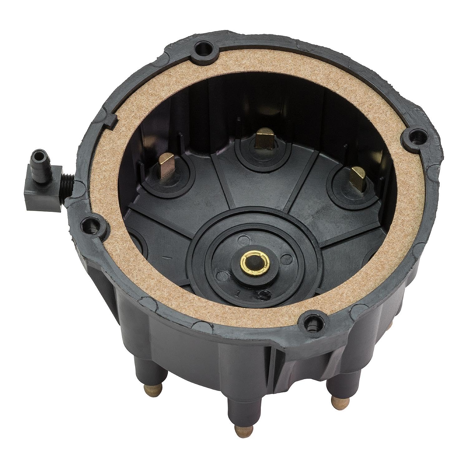Quicksilver distributor cap installed on MerCruiser engine demonstrating proper fit