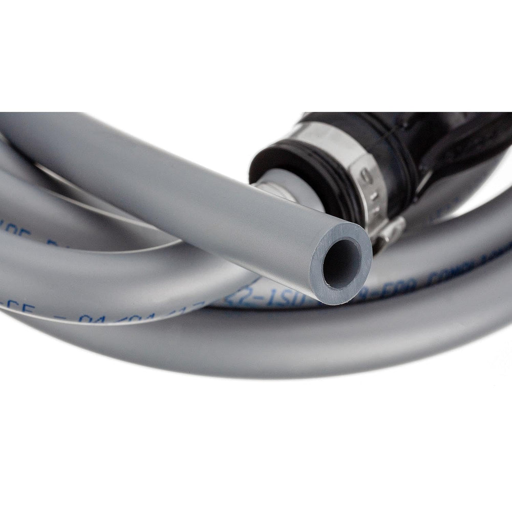 Quicksilver fuel line installed on outboard demonstrating correct routing and fit