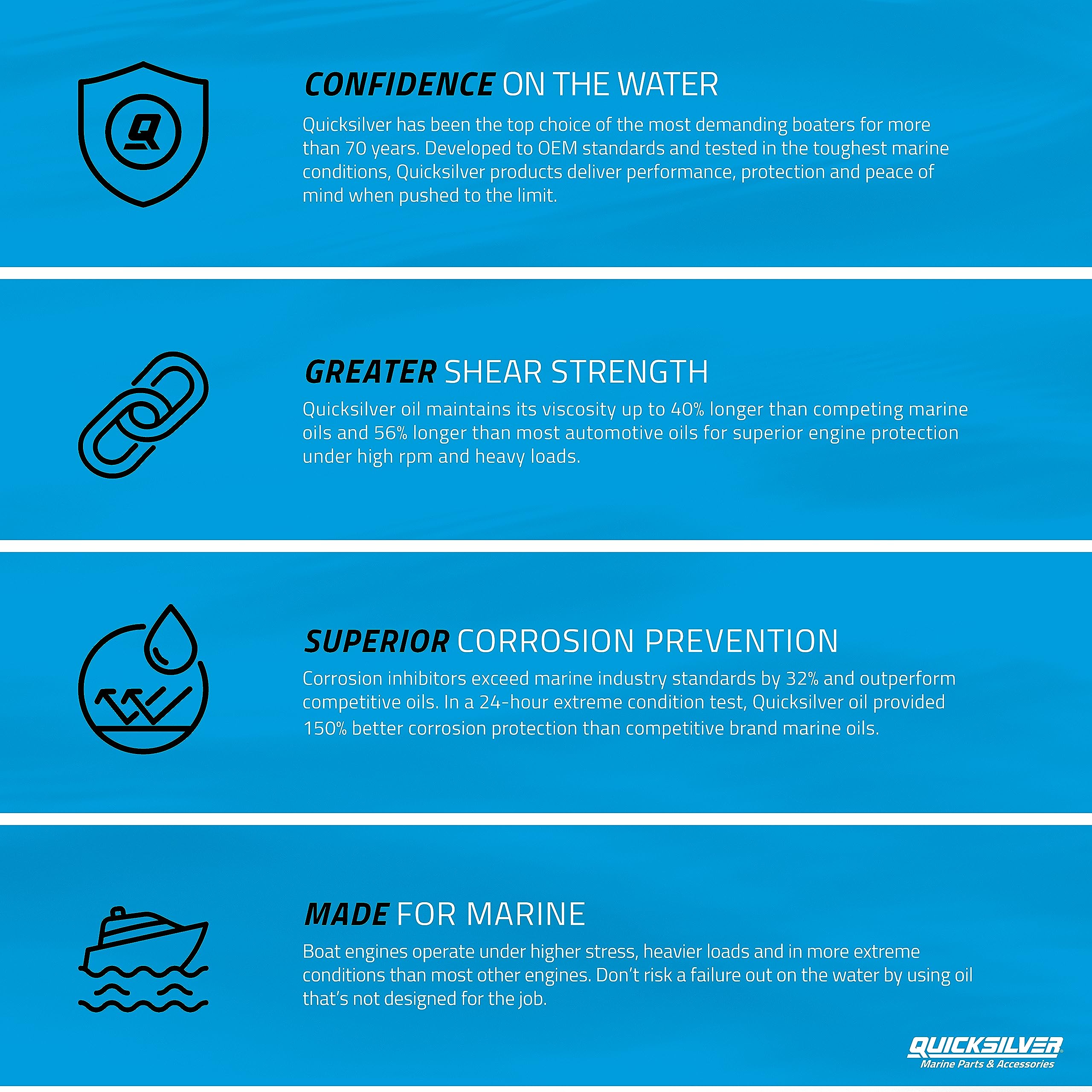 Quicksilver oil texture and flow demonstrating stable viscosity protection