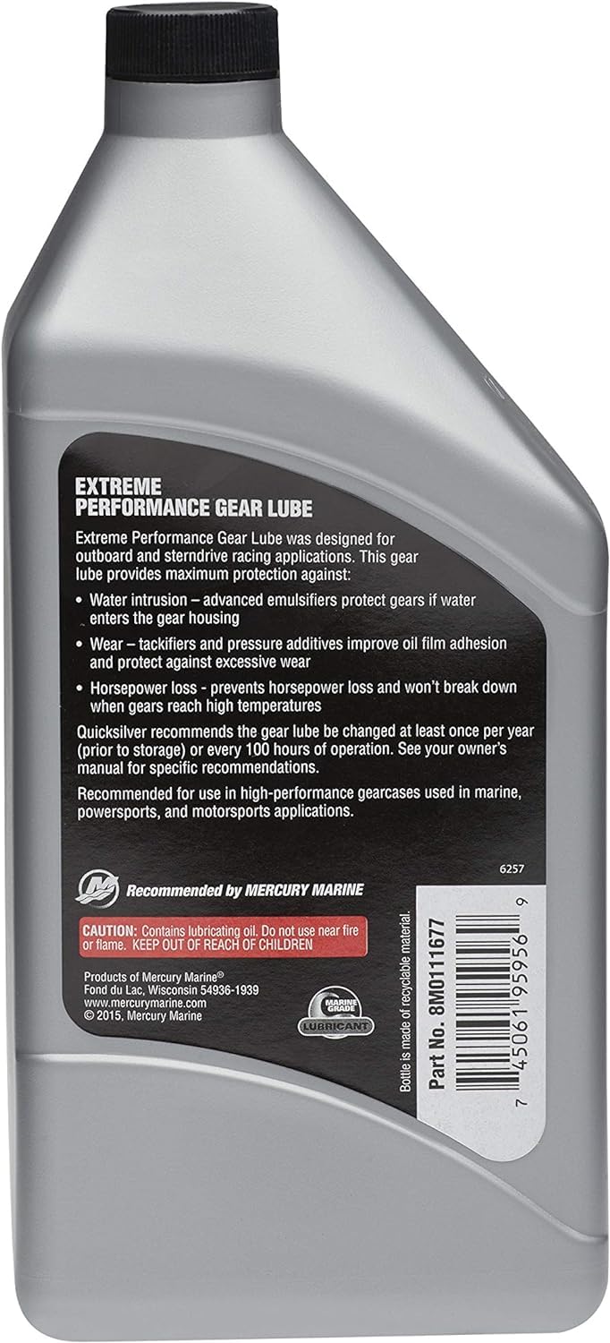 Quicksilver label detail showing specs and OEM testing for buyer confidence