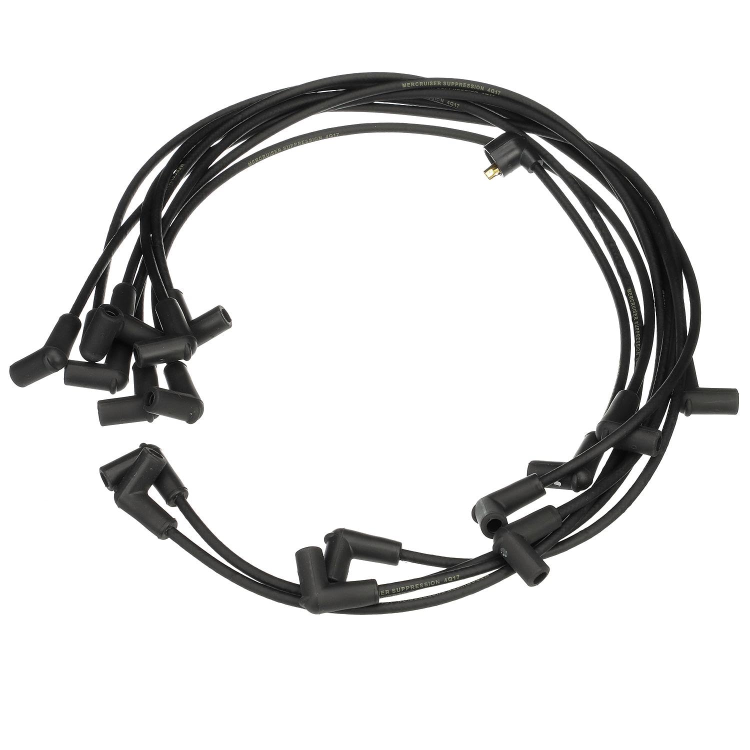 Quicksilver wires length and connectors view showing precise fit and secure electrical contact