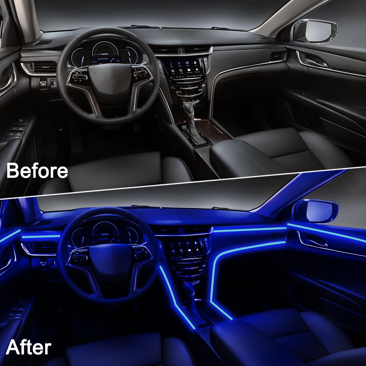 qvevdacar installed on dashboard creating customizable cabin ambience