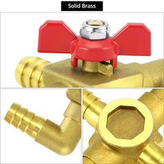 QWORK 16mm hose barb closeup showing barb geometry for secure clamp sealing