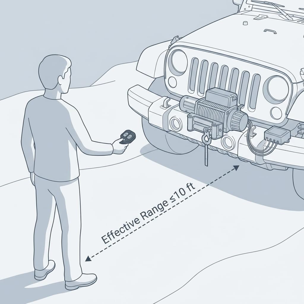 QWORK remote used on ATV demonstrating improved positioning and visibility