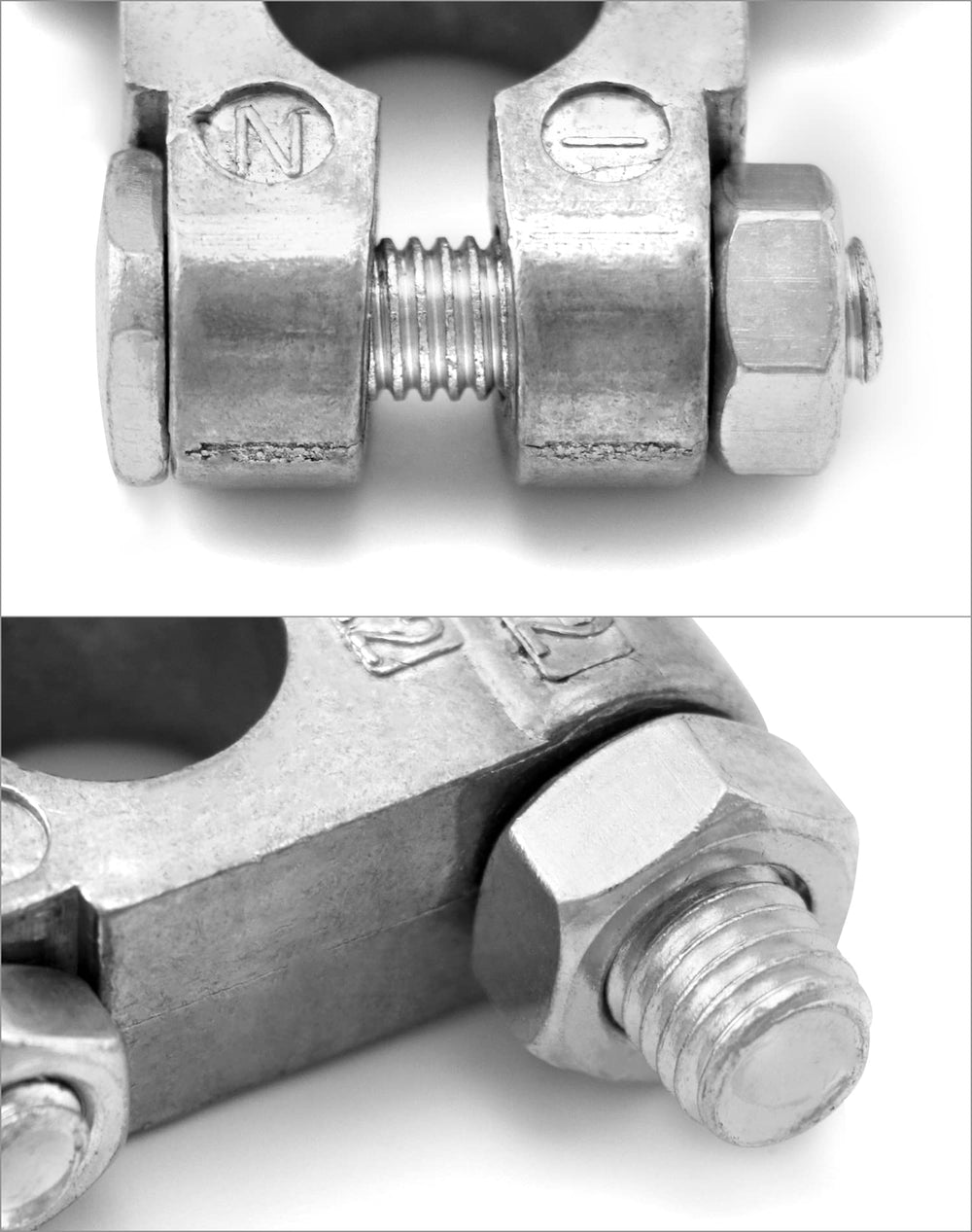 QWORK included bolts and lugs showing versatile mounting options