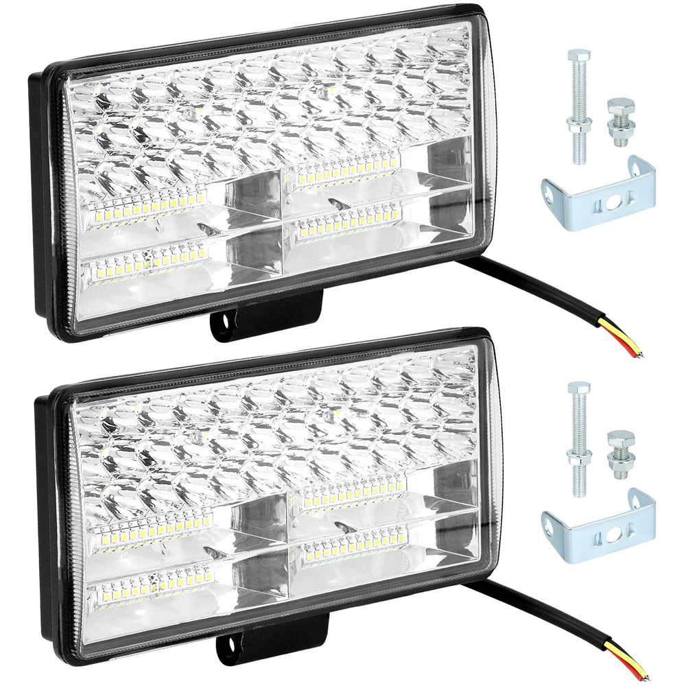 QWORK unpacked with brackets and screws showing included mounting hardware