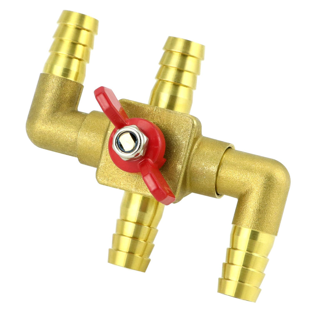 QWORK valve lever detail showing switch for quick manual flow selection benefit