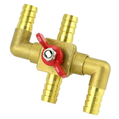 QWORK valve lever detail showing switch for quick manual flow selection benefit