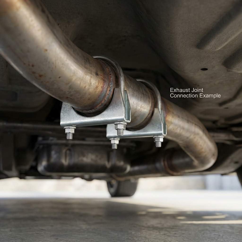 QWORK clamp fastening a flex hose providing tight reliable seal