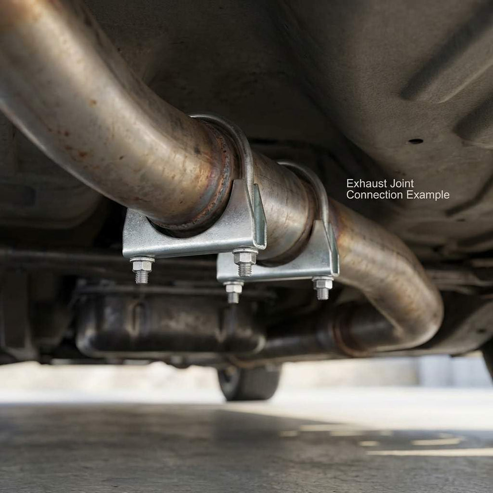 QWORK clamp fastening a flex hose providing tight reliable seal