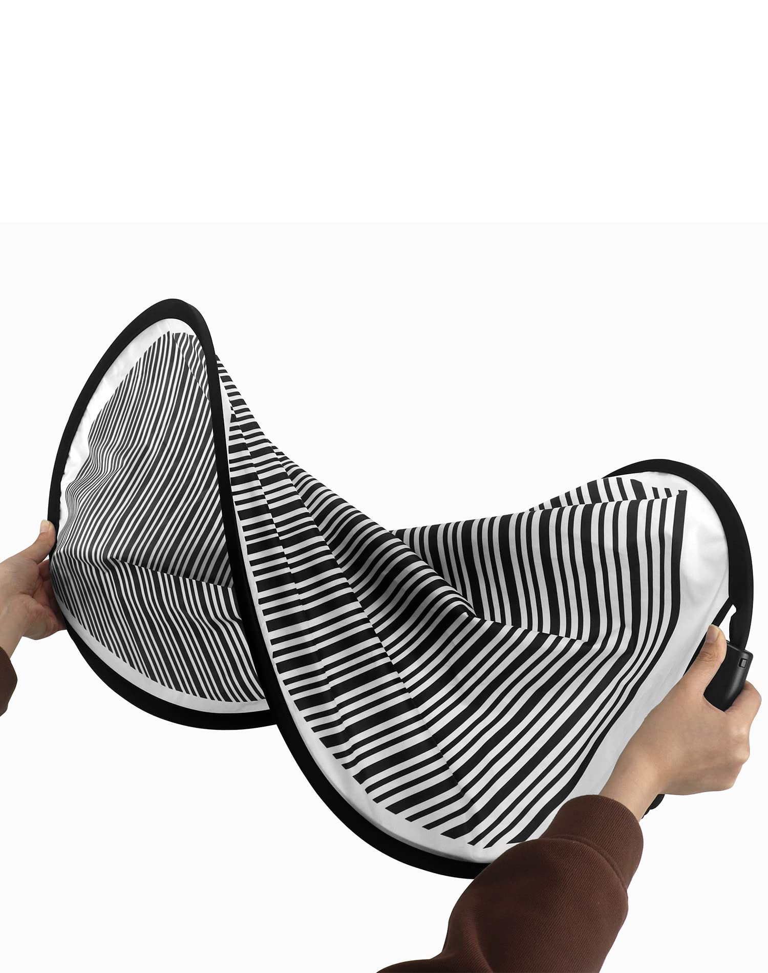 QWORK reflector folded inside bag for compact transport and protected storage benefit