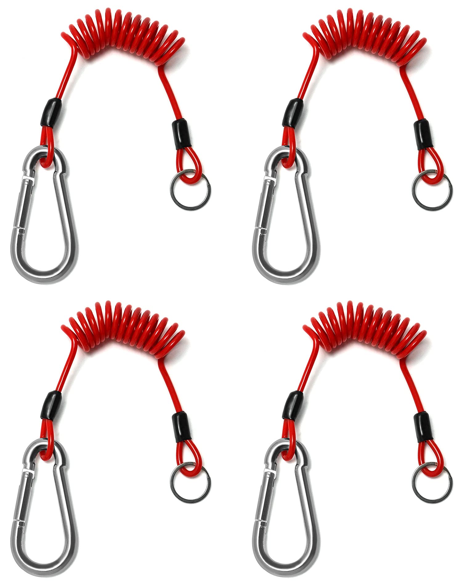 QWORK front packaging showing four coiled breakaway cables for easy identification and reliability