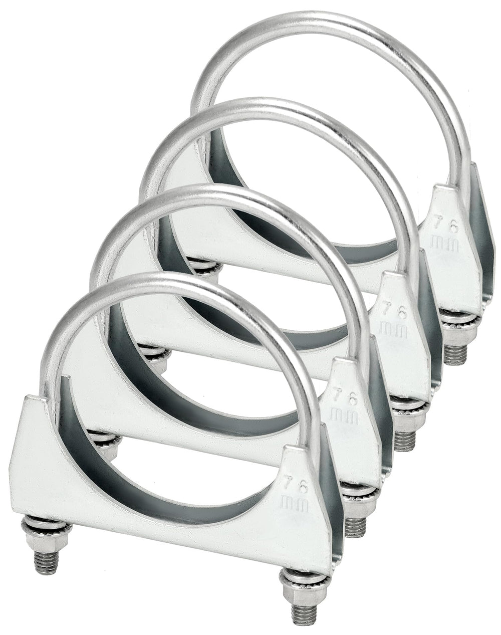 QWORK front view of four-pack clamps shows ready-to-use durability