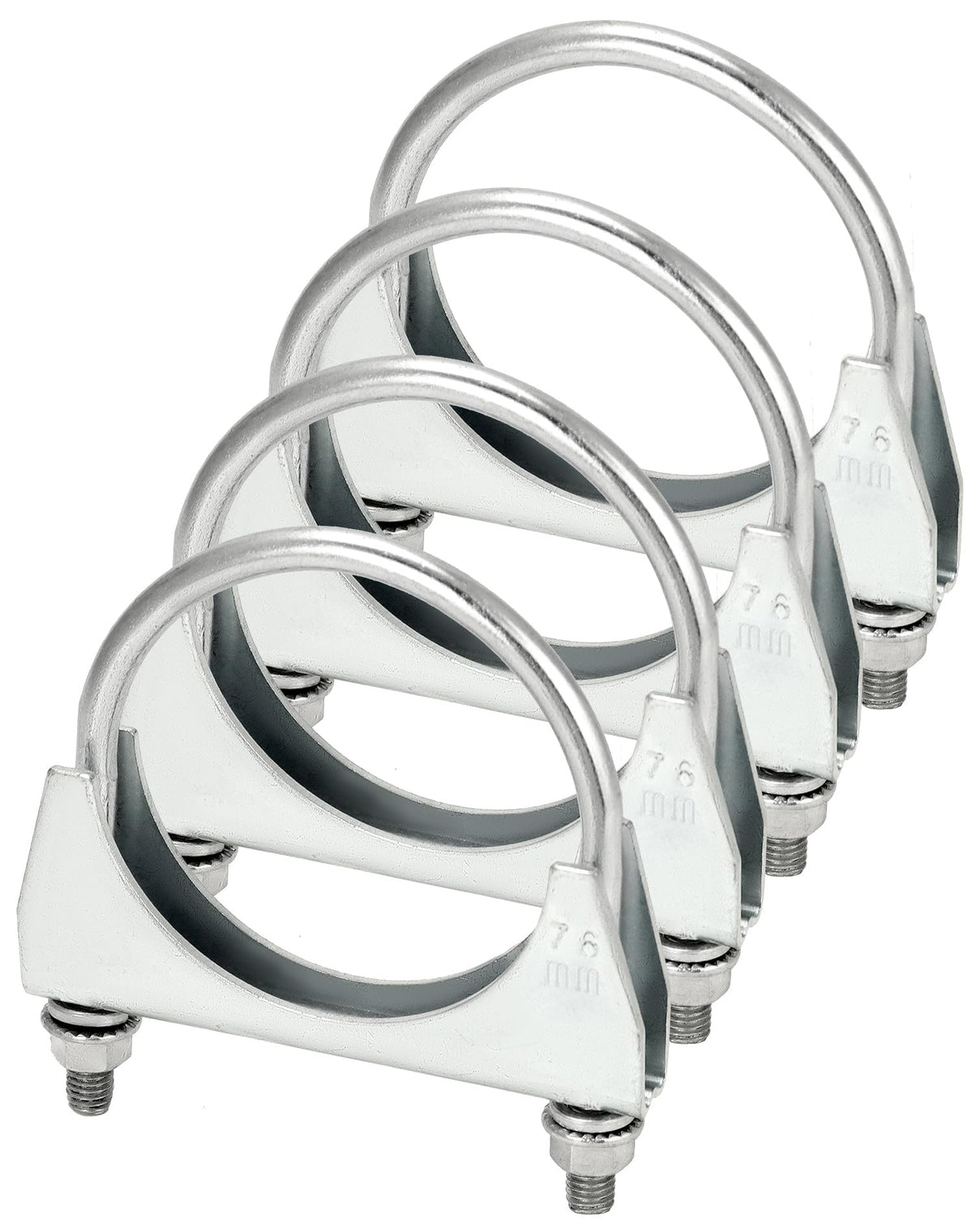 QWORK front view of four-pack clamps shows ready-to-use durability
