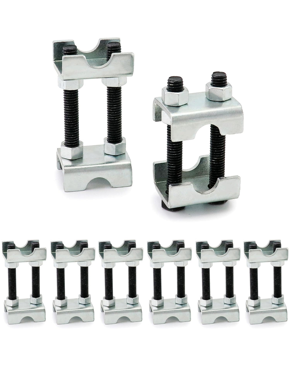 QWORK front packaging showing 8-pack and durable steel construction benefit