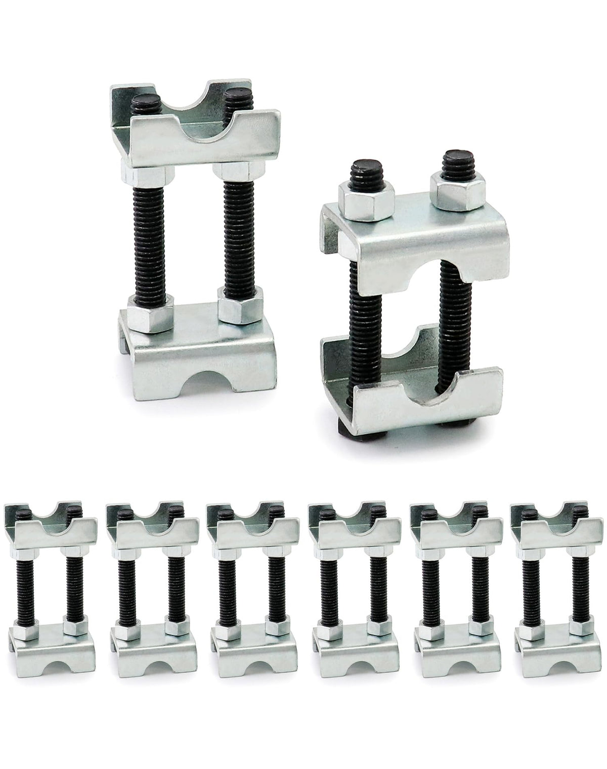 QWORK front packaging showing 8-pack and durable steel construction benefit
