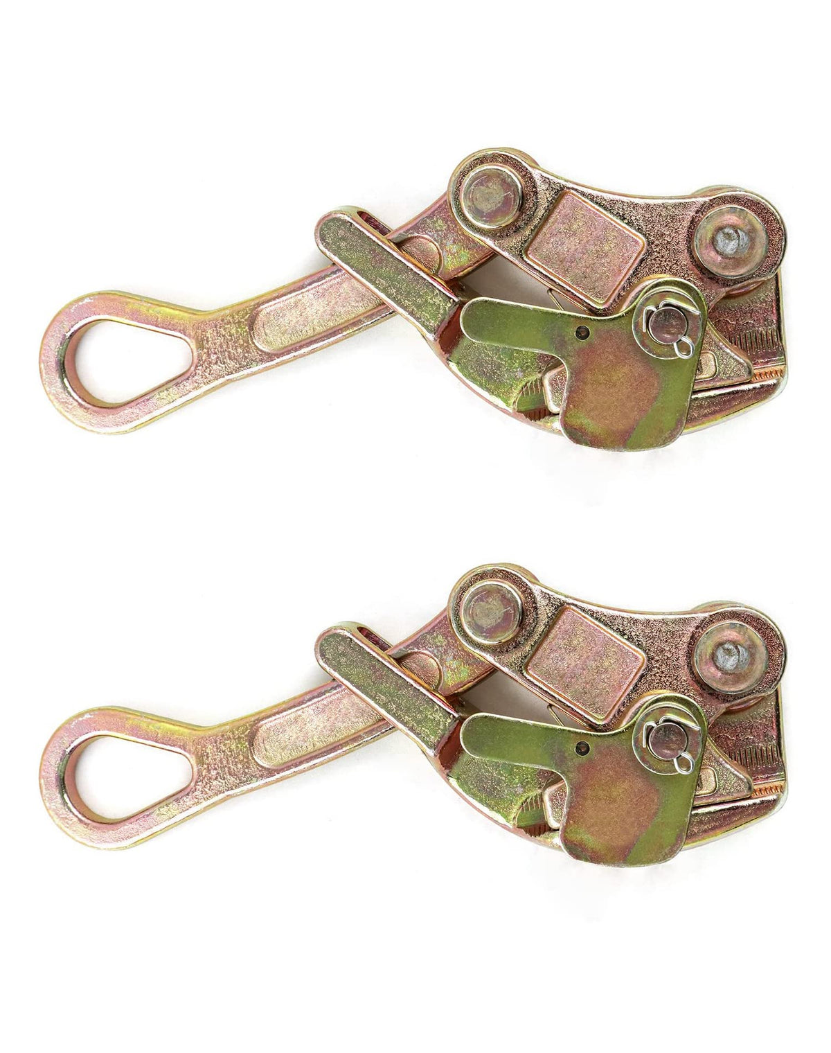 QWORK clamp front view showing robust housing and secure grip for reliable tensioning