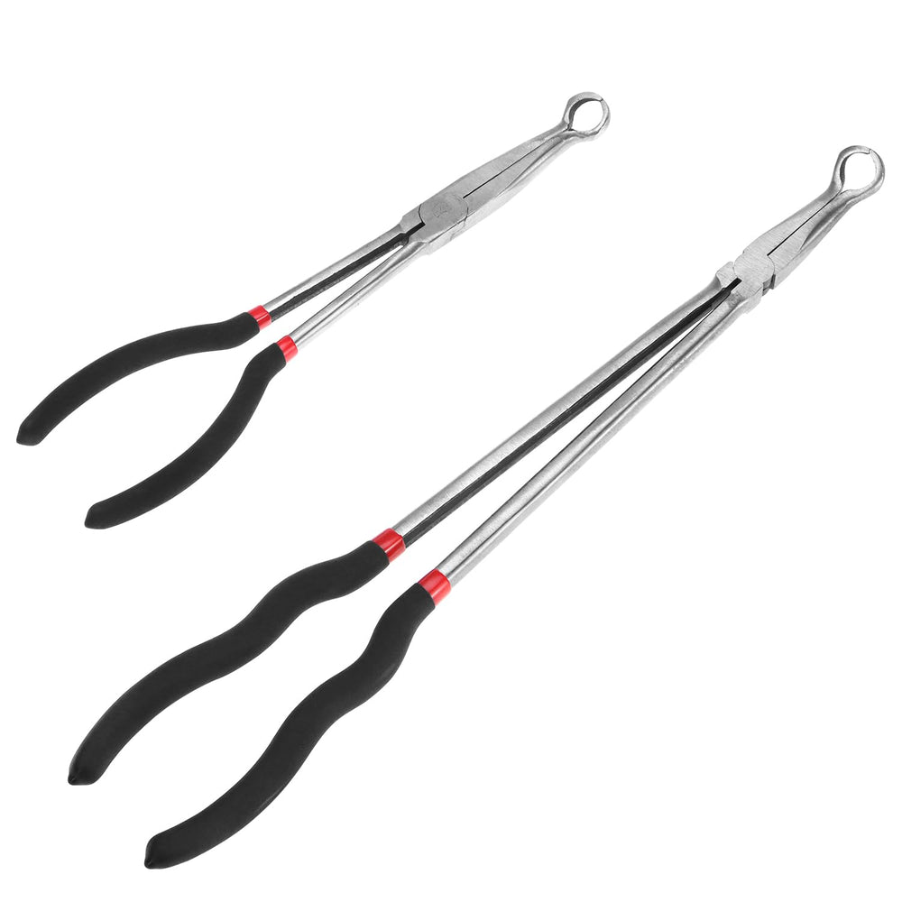 QWORK pliers front view showing 5/8" opening and compact benefit