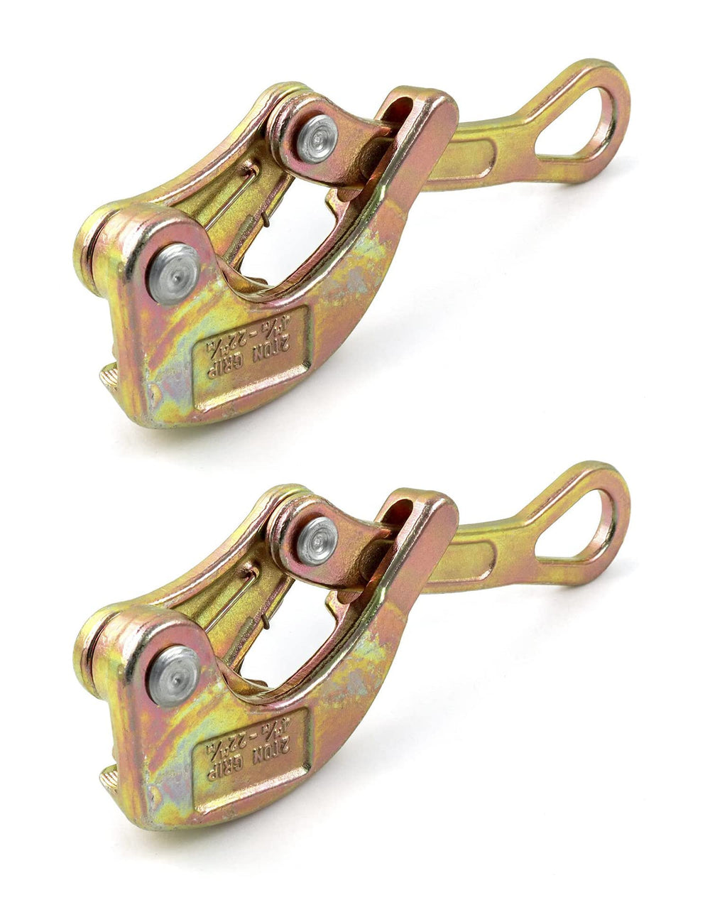 QWORK two-pack packaging showing both clamps ready for field or truck storage
