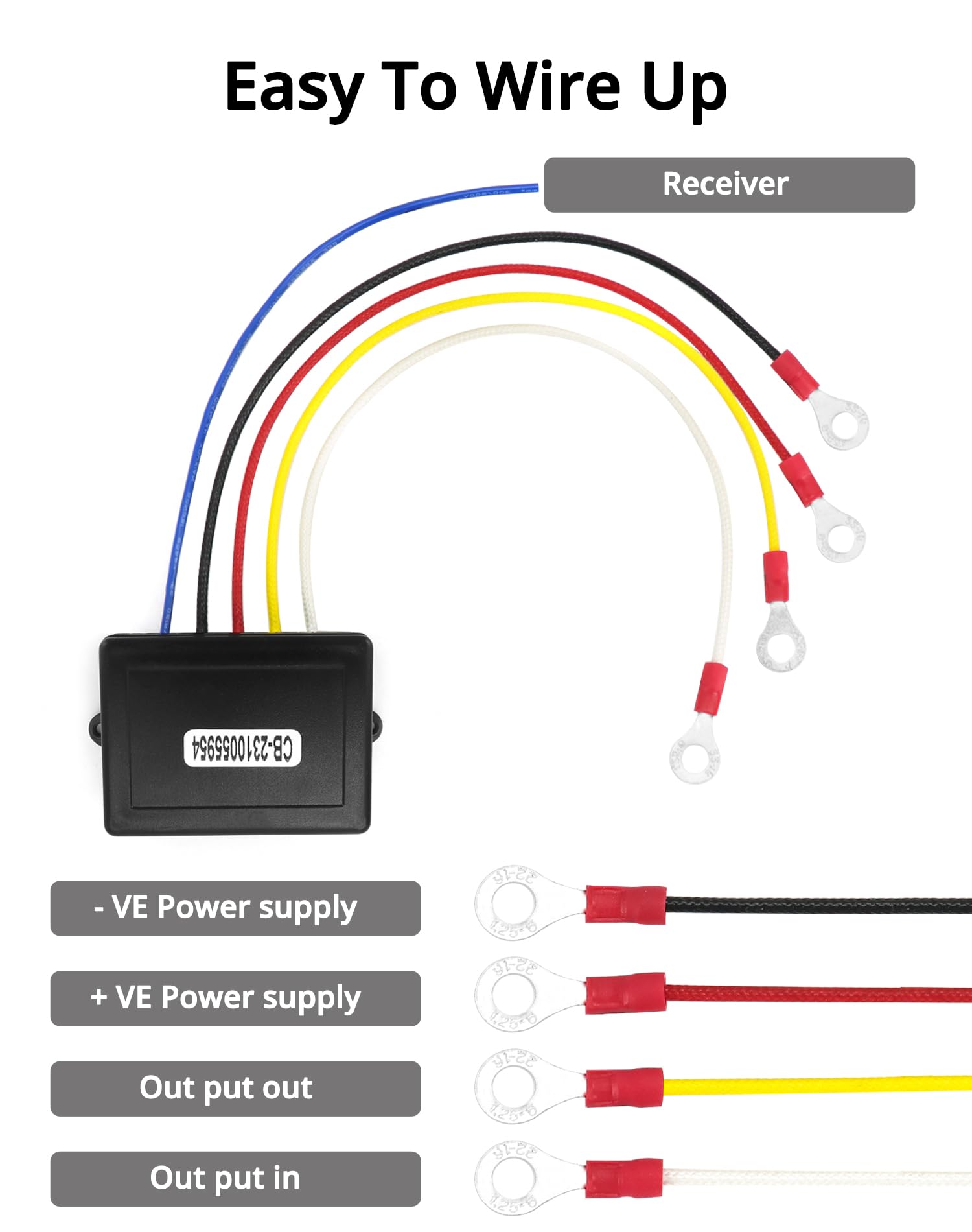 QWORK remote in hand demonstrating easy operation and remote control benefit during rigging