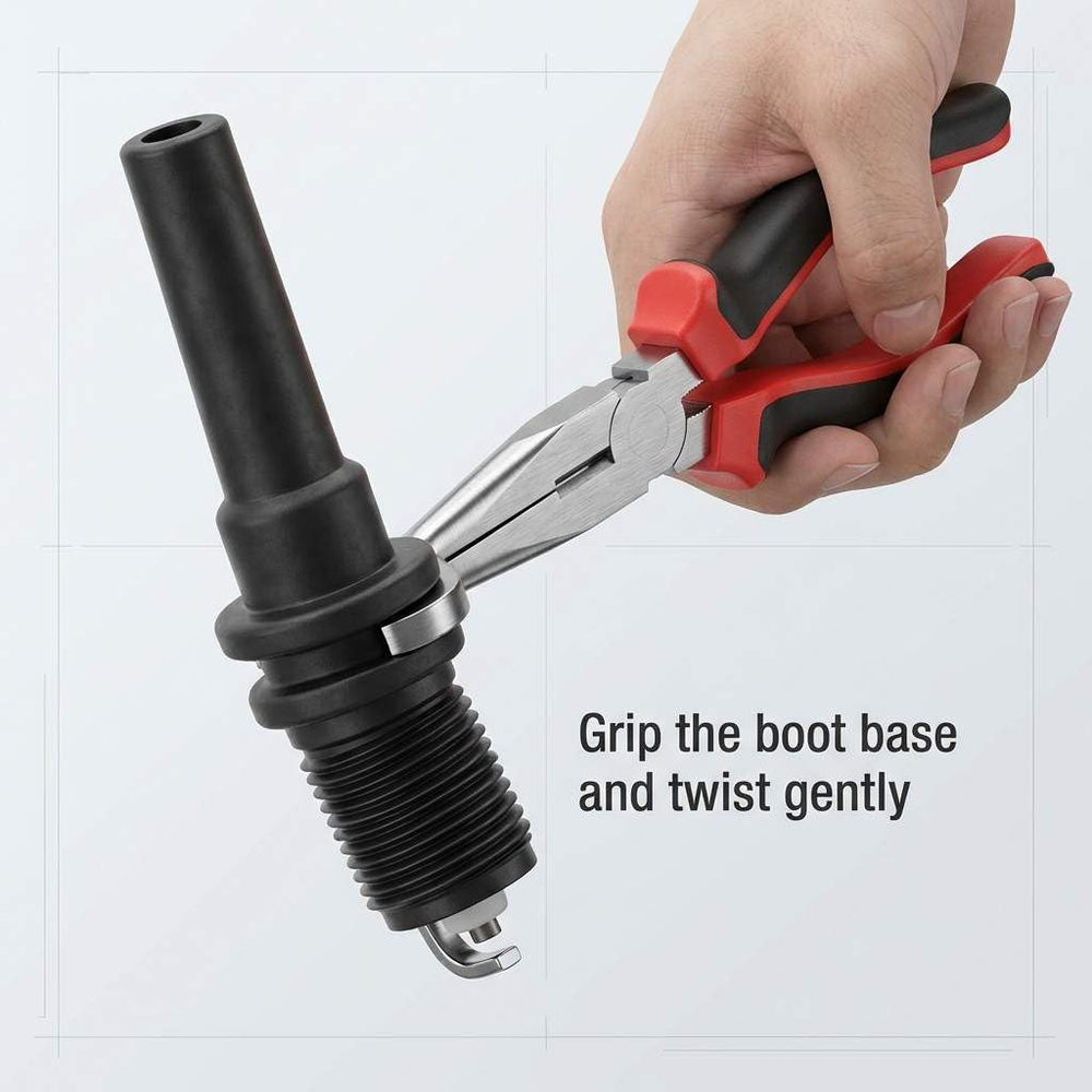 QWORK pliers next to hand showing scale and easy handling benefit