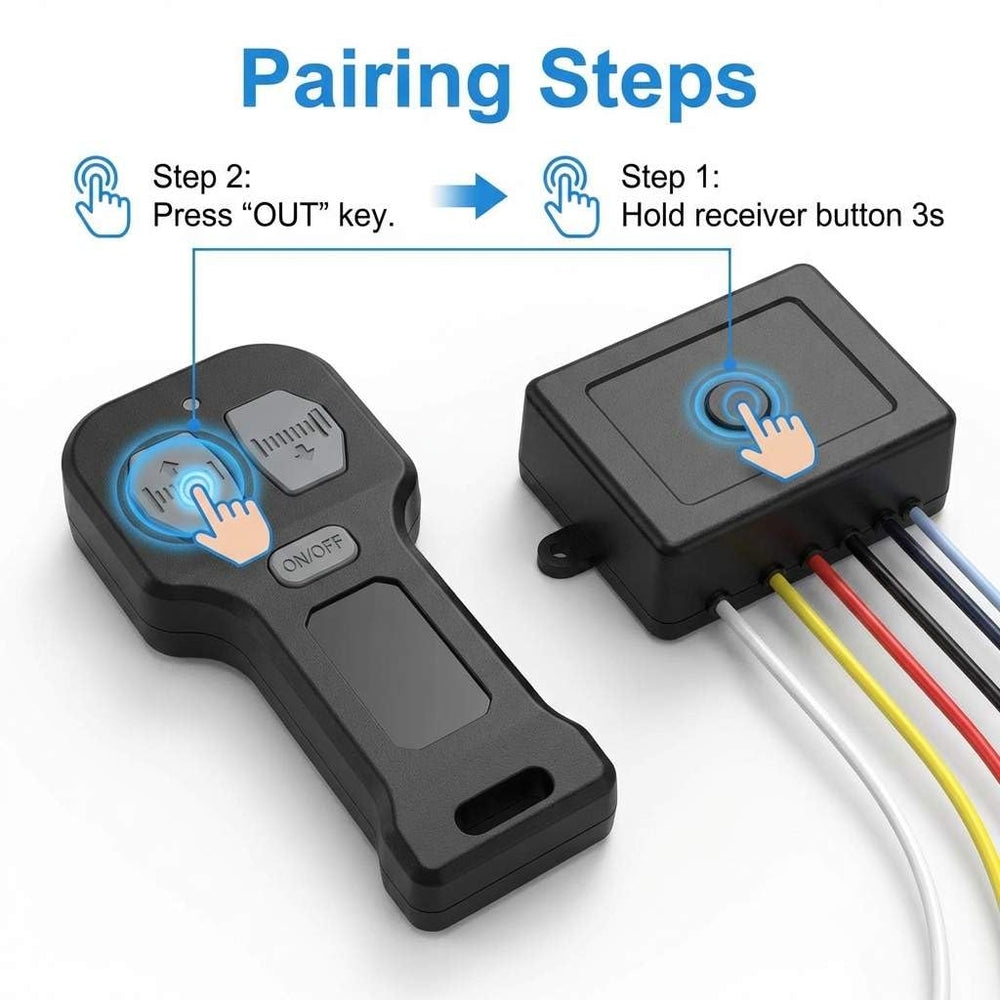 QWORK transmitter front view showing compact design and easy control