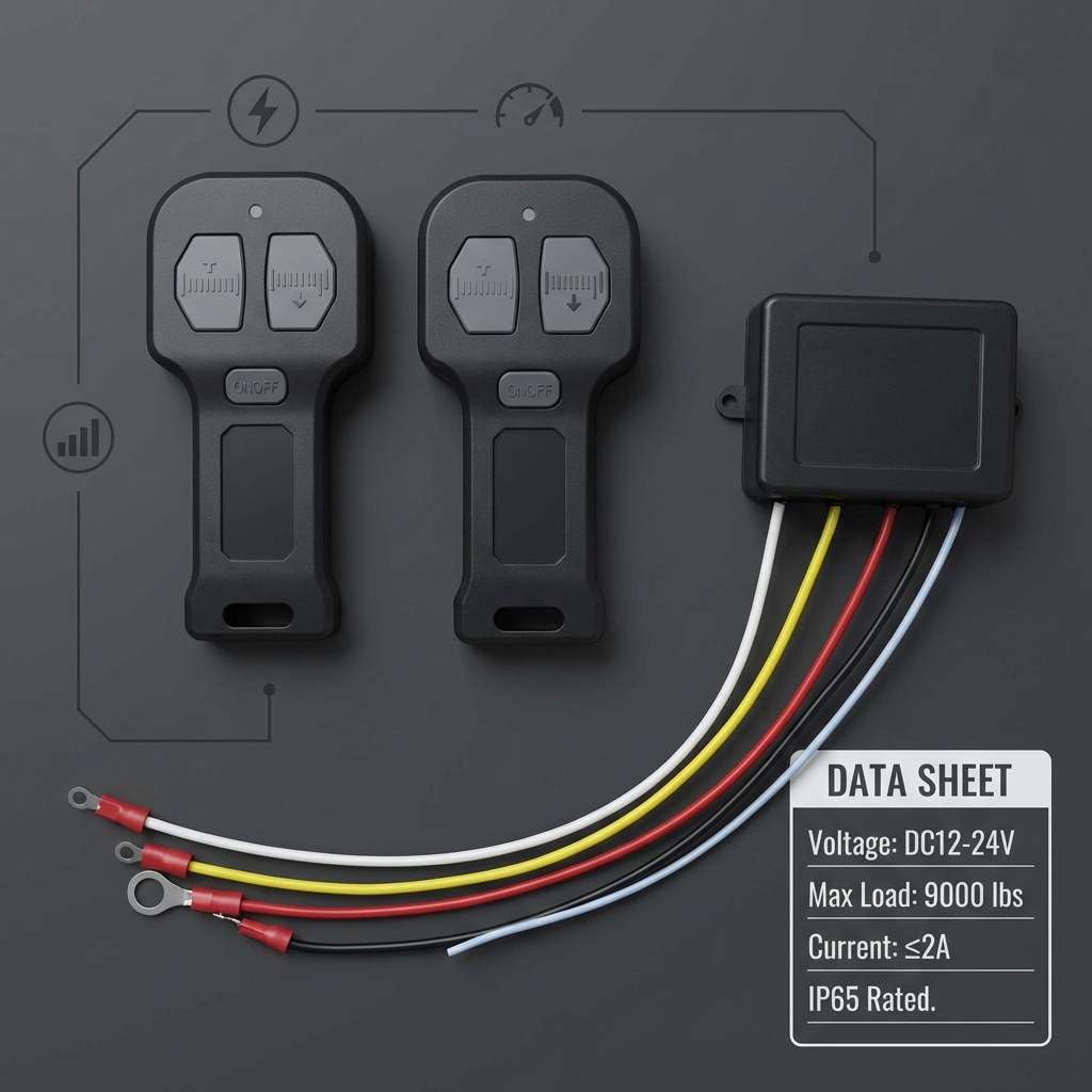 Hand holding QWORK transmitter showing scale and comfortable grip benefit