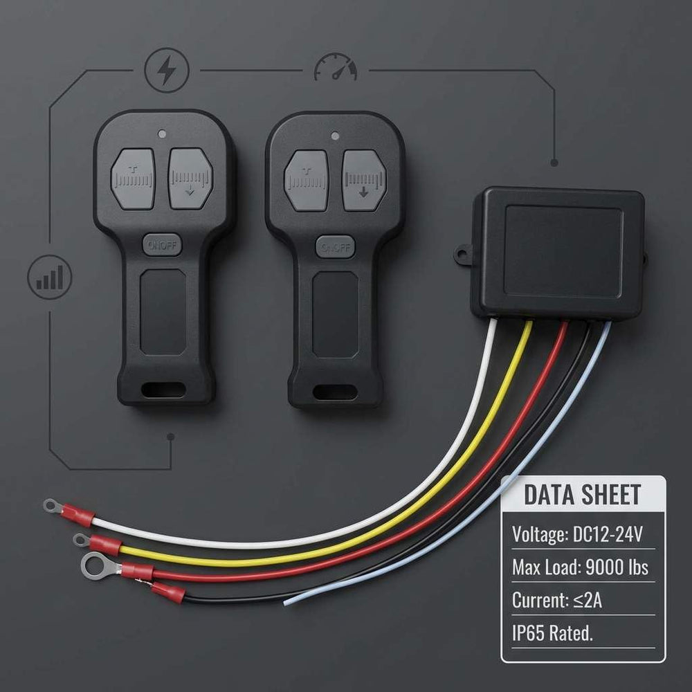 Hand holding QWORK transmitter showing scale and comfortable grip benefit